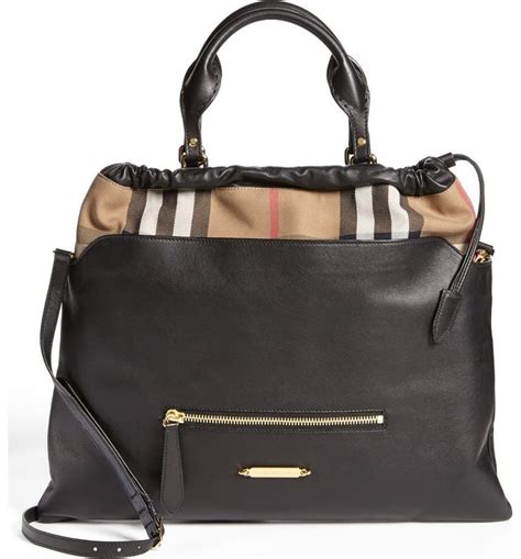 burberry large crush bag|BURBERRY Calfskin House Check Big Crush Black.